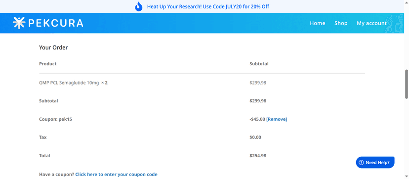 10% Off at Pekcura Labs - Save More on Tirzepatide 10mg